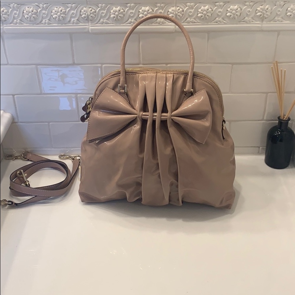 Valentino 'Bon Bon Dome Bow' Patent Leather Purse